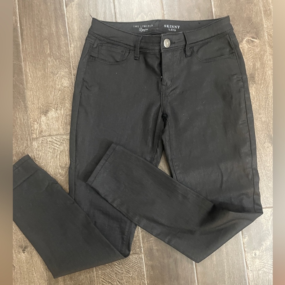 Metallic Black Skinny Jeans